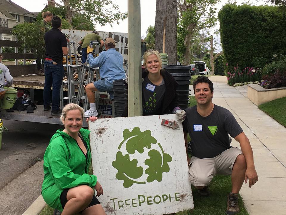 Sunday Assembly LA planting tree with new partner Tree People