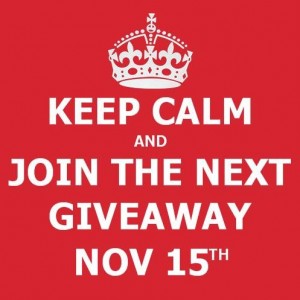 Next giveaway November 15