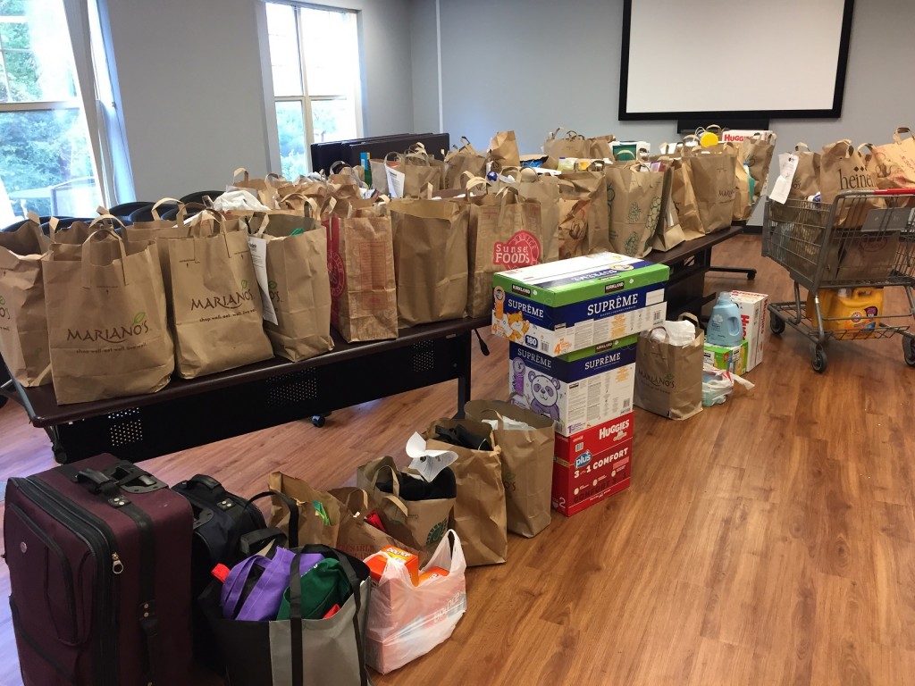 Dozens of full bags returned for the Kol Hadash High Holidays collection
